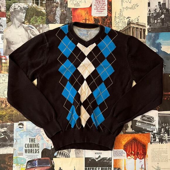 Classic argyle pullover sweater - Picture 1 of 4